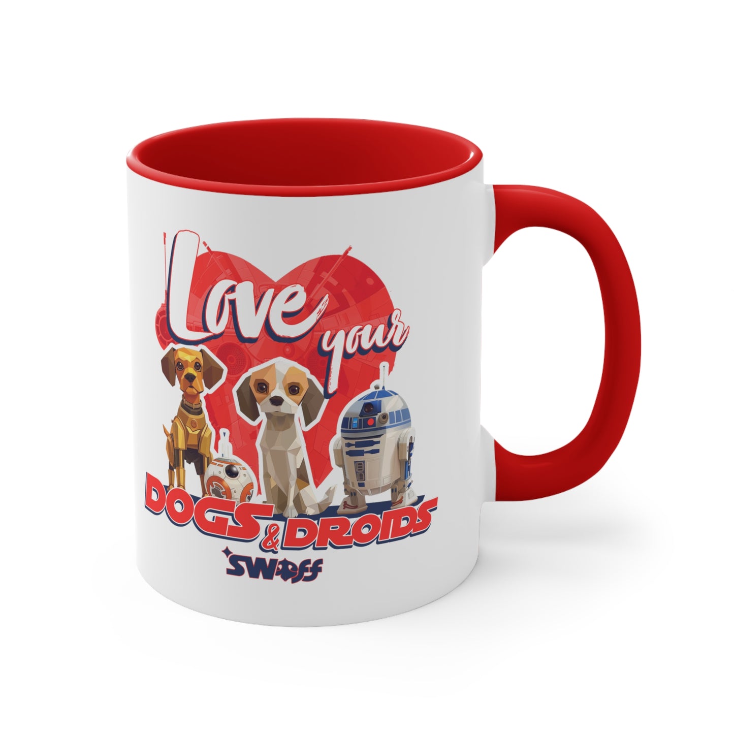 Love Your Dogs and Droids - Star Wars | Caneca Colorida