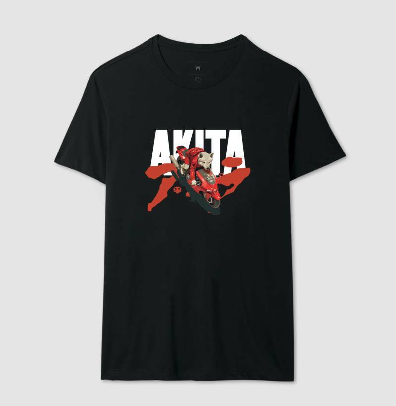 Akita Akira | Black Unissex T-Shirt