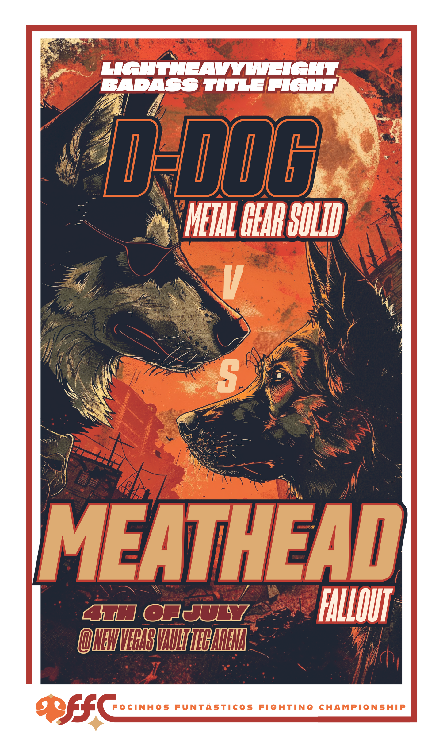 D-Dog vs Meathead - FFC | Unissex T-Shirt