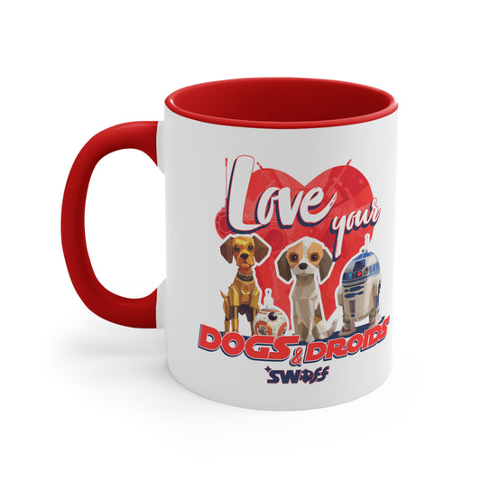 Love Your Dogs and Droids - Star Wars | Caneca Colorida