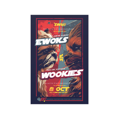 Ewoks vs Wookies - Star Wars - FFC | Matte Poster