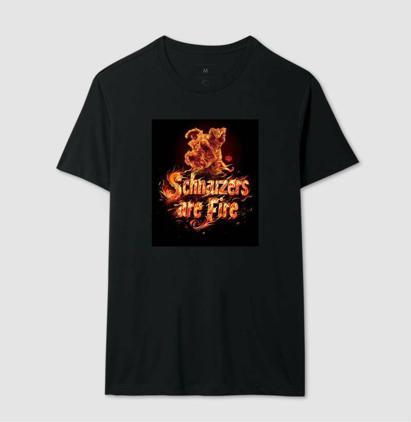 Schnauzers Are Fire | Unissex T-Shirt