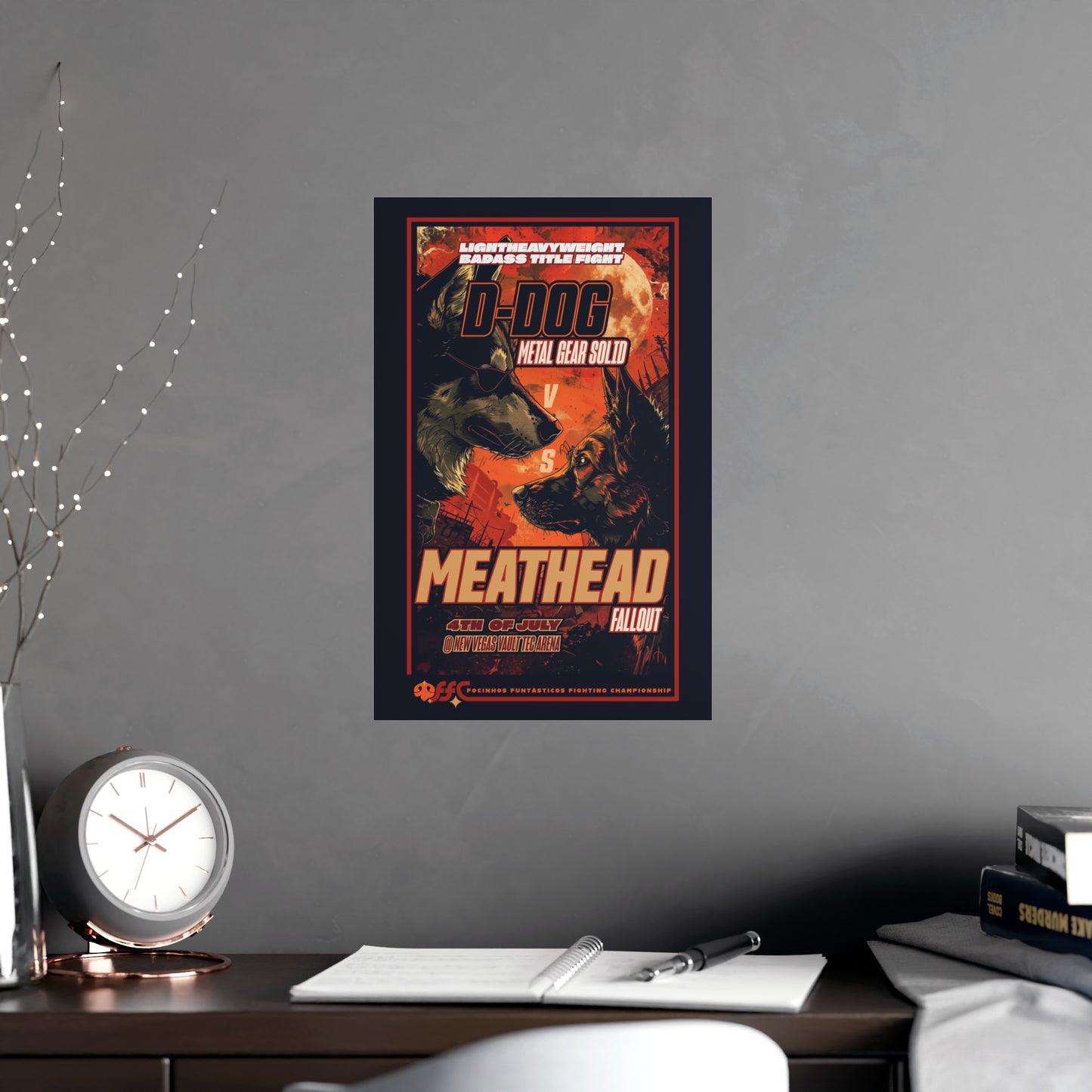 D-Dog vs Meathead - FFC | Matte Poster