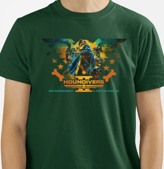 Helldivers 2 - Houndivers For The Puppies | Unissex T-Shirt