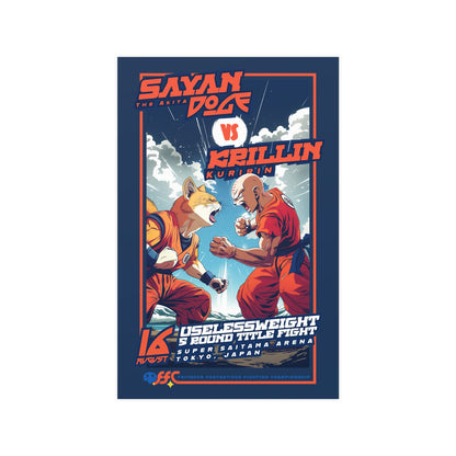 Sayan Doge vs Krillin - Dragon Ball - FFC | Matte Poster