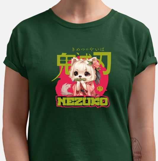 Nezuko Puppy - Demon Slayer | Unissex T-Shirt