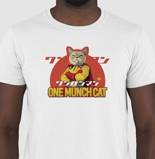 One Munch Cat - One Punch Man | Unissex T-Shirt