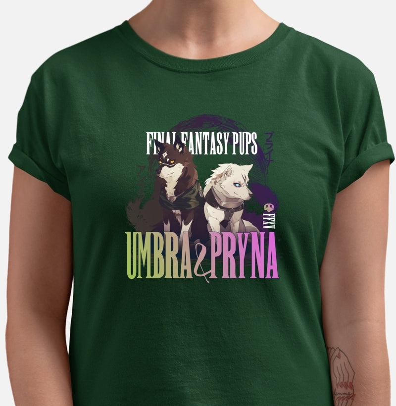 Umbra & Pryna - Final Fantasy Pups | Unissex T-Shirt