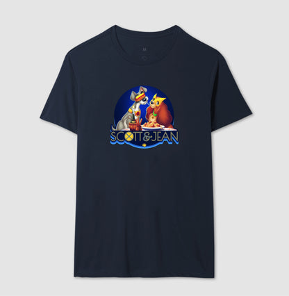 Scott & Jean - Lady and The Tramp - X-Men | Unissex T-Shirt