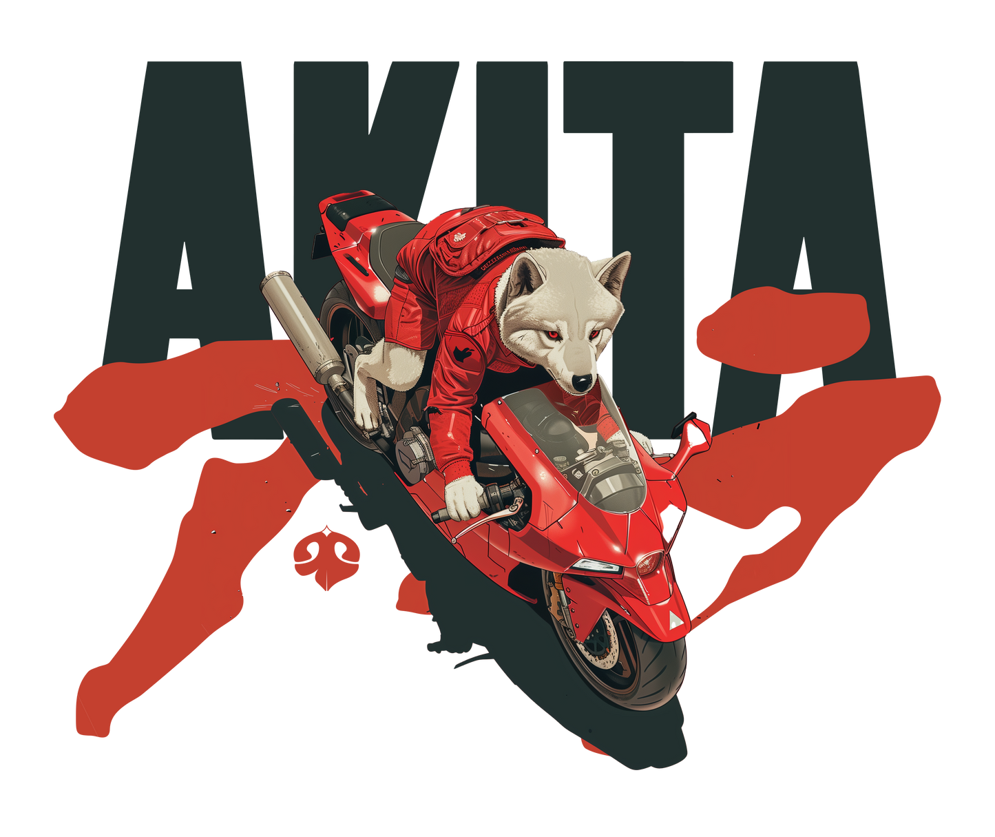 Akita Akira | White Unissex T-Shirt