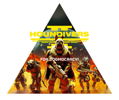 Helldivers 2 - Houndivers For Dogmocracy! | Unissex T-Shirt