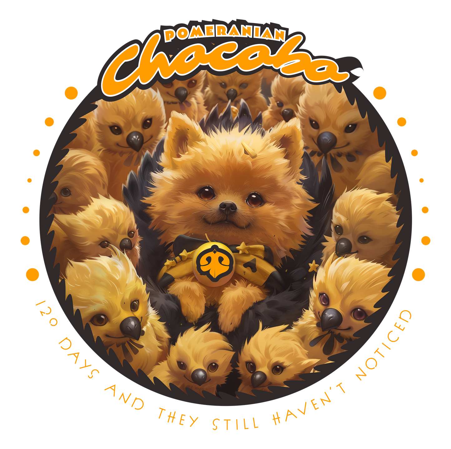 Pomeranian Chocobo - Final Fantasy | Unissex T-Shirt