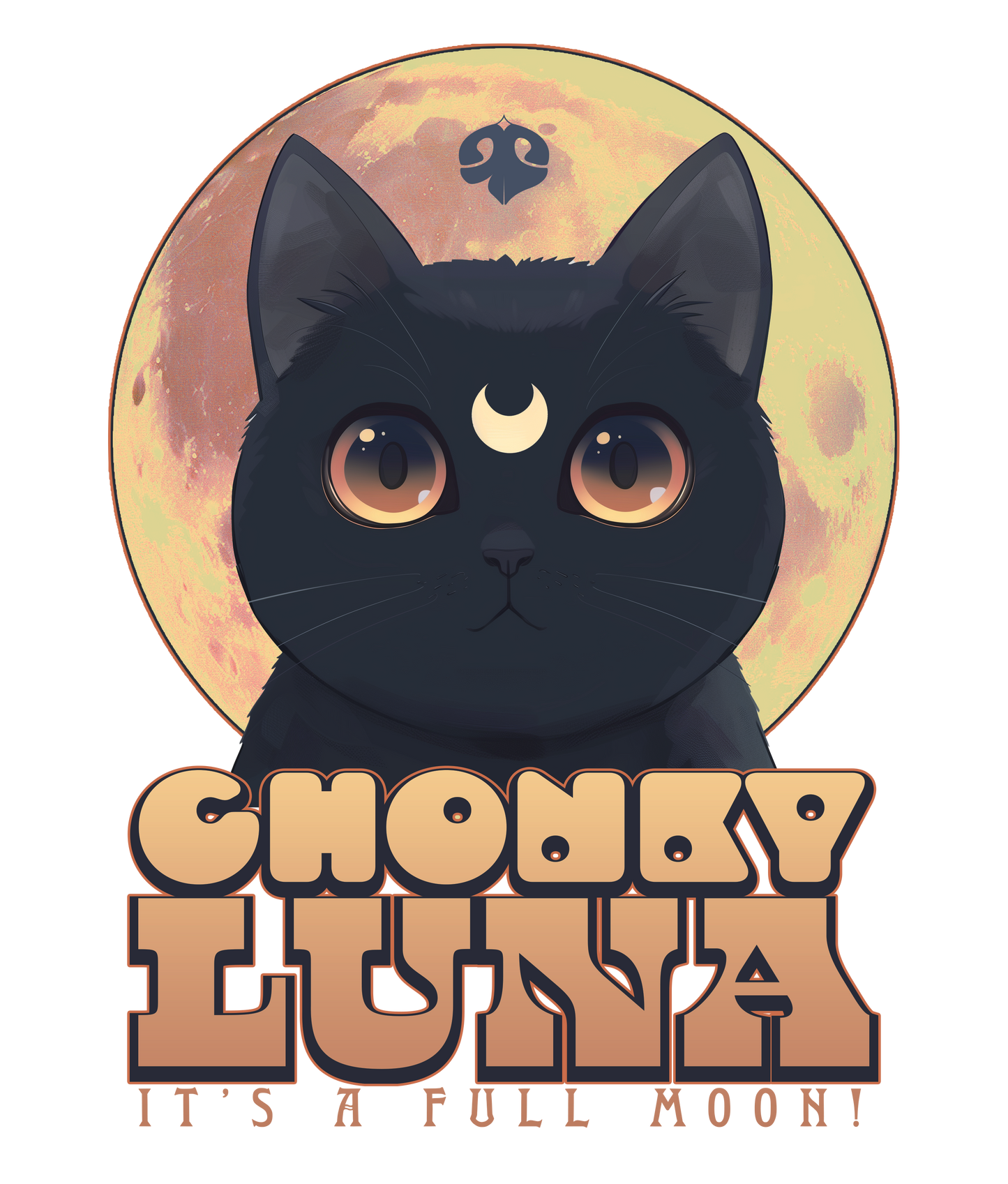 Sailor Moon - Chonky Luna | Unissex T-Shirt