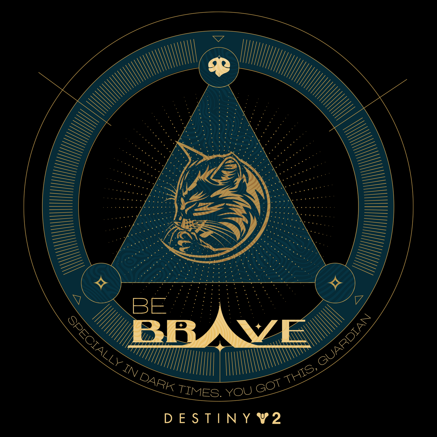 Destiny 2 - Be Brave | Unissex T-Shirt