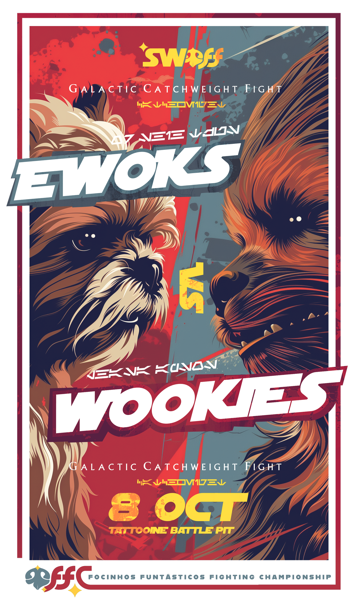 Ewoks vs Wookies - Star Wars - FFC | Unissex T-Shirt