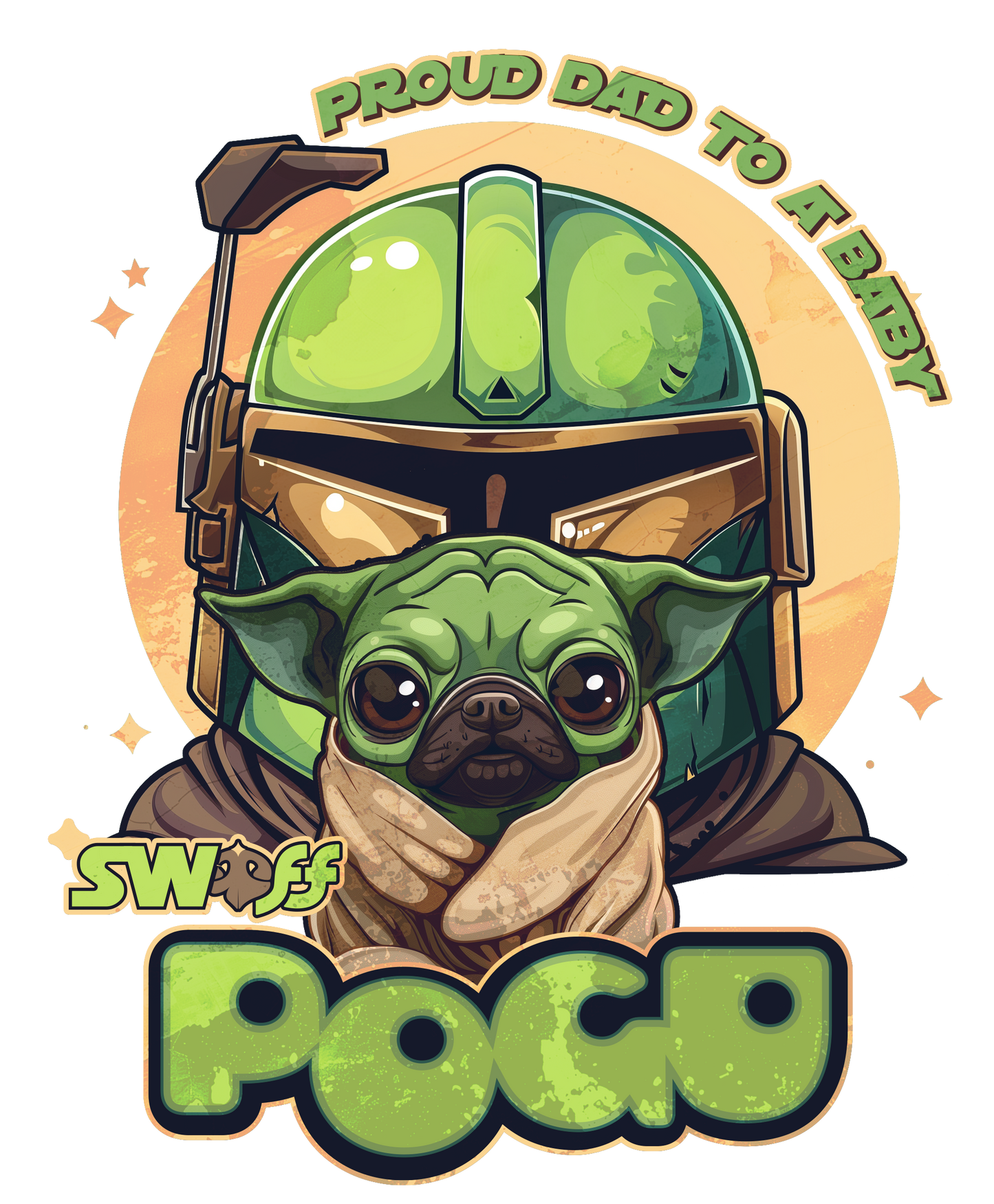 Proud Dad of a Pogu - Star Wars | Unissex T-Shirt