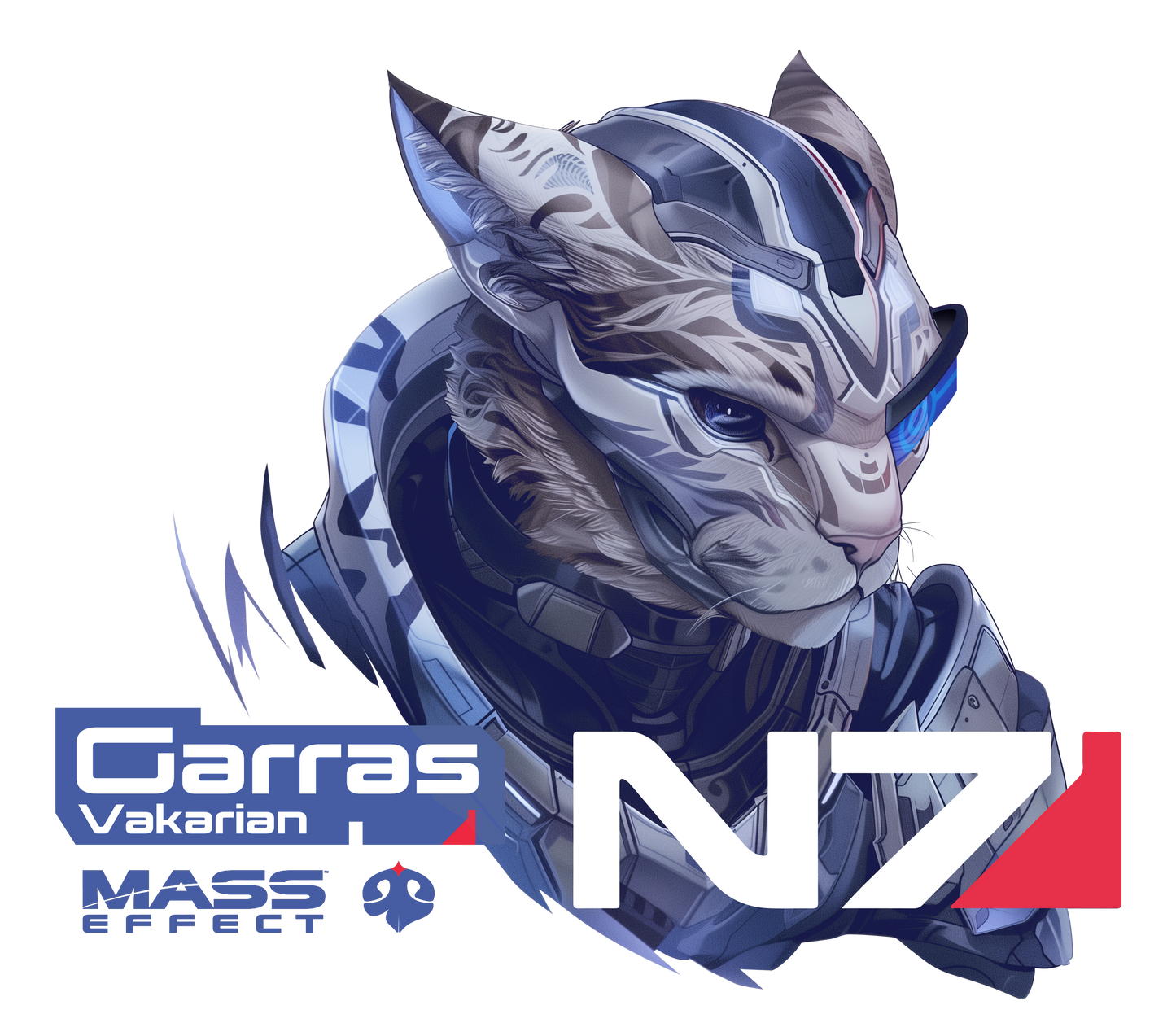 Mass Effect - Garras Vakarian | Unissex T-Shirt