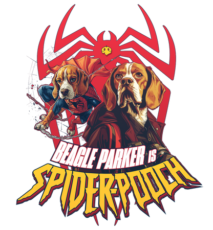 Beagle Parker - Spider-Pooch | Unissex T-Shirt