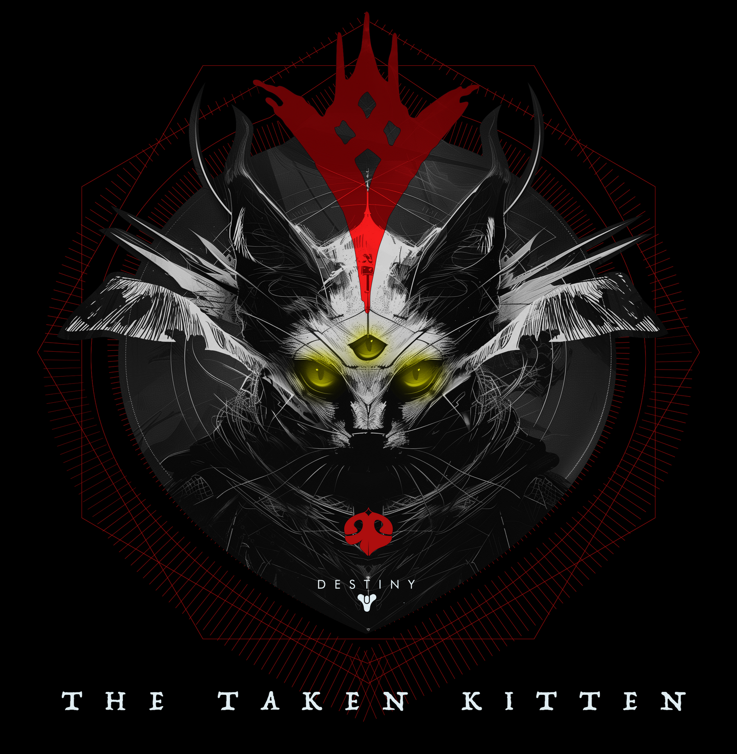 Destiny 2 - The Taken Kitten | Unissex T-Shirt