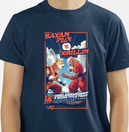 Sayan Doge vs Krillin - Dragon Ball - FFC | Unissex T-Shirt