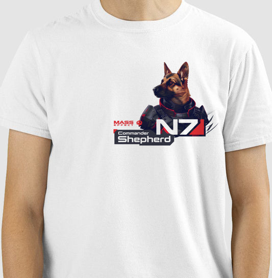 Mass Effect - Commander Shepherd | Unissex T-Shirt