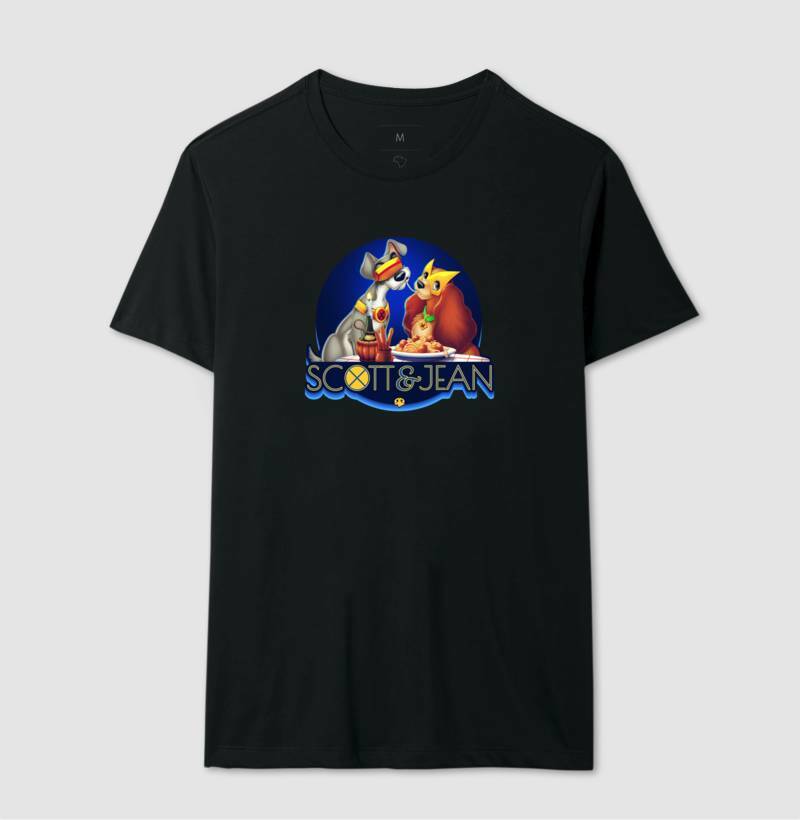 Scott & Jean - Lady and The Tramp - X-Men | Unissex T-Shirt