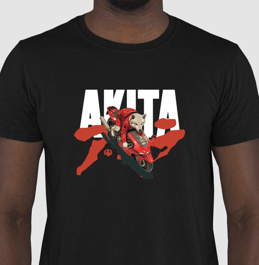 Akita Akira | Black Unissex T-Shirt