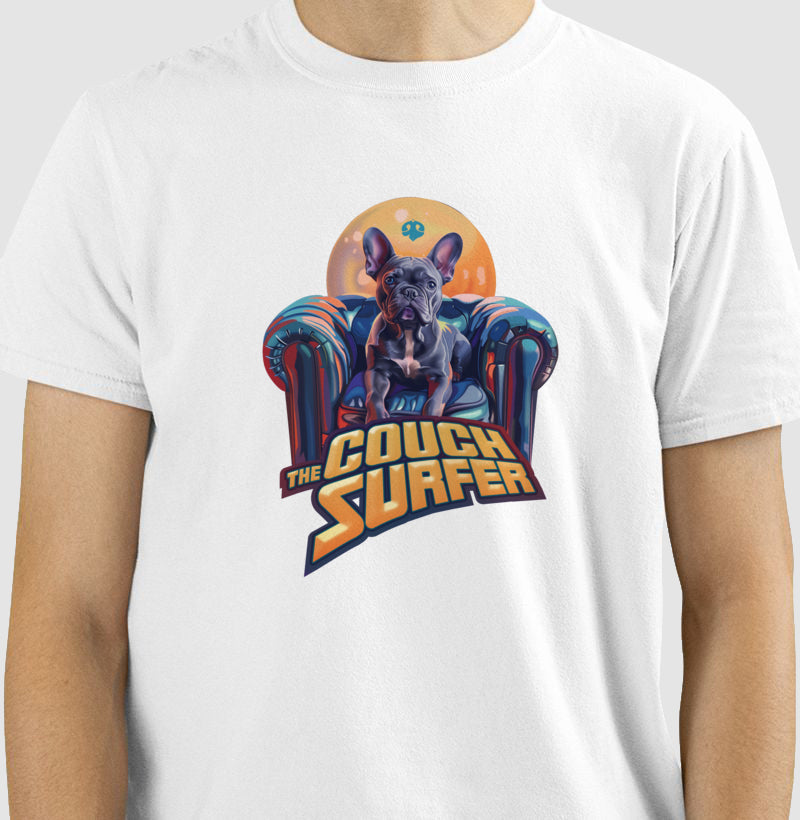 The Couch Surfer - Silver Surfer - Sunny Variant | Unissex T-Shirt