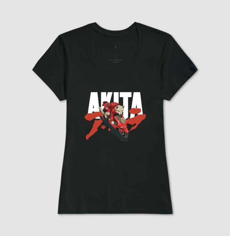 Akita Akira | Black Unissex T-Shirt