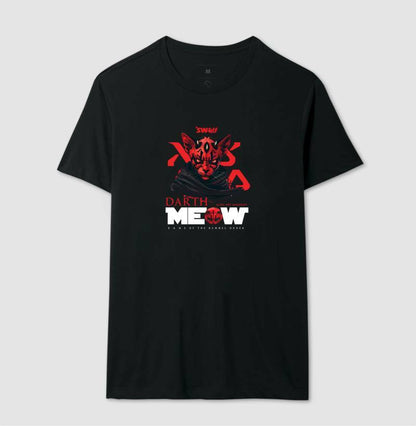 Darth Meow Preta - Star Wars | Unissex T-Shirt